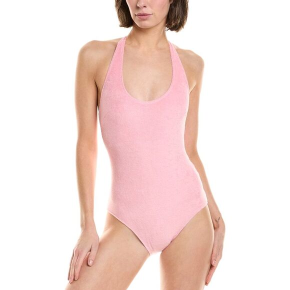 Lisa Marie Fernandez WomensAmber Maillot One-Piece Pink